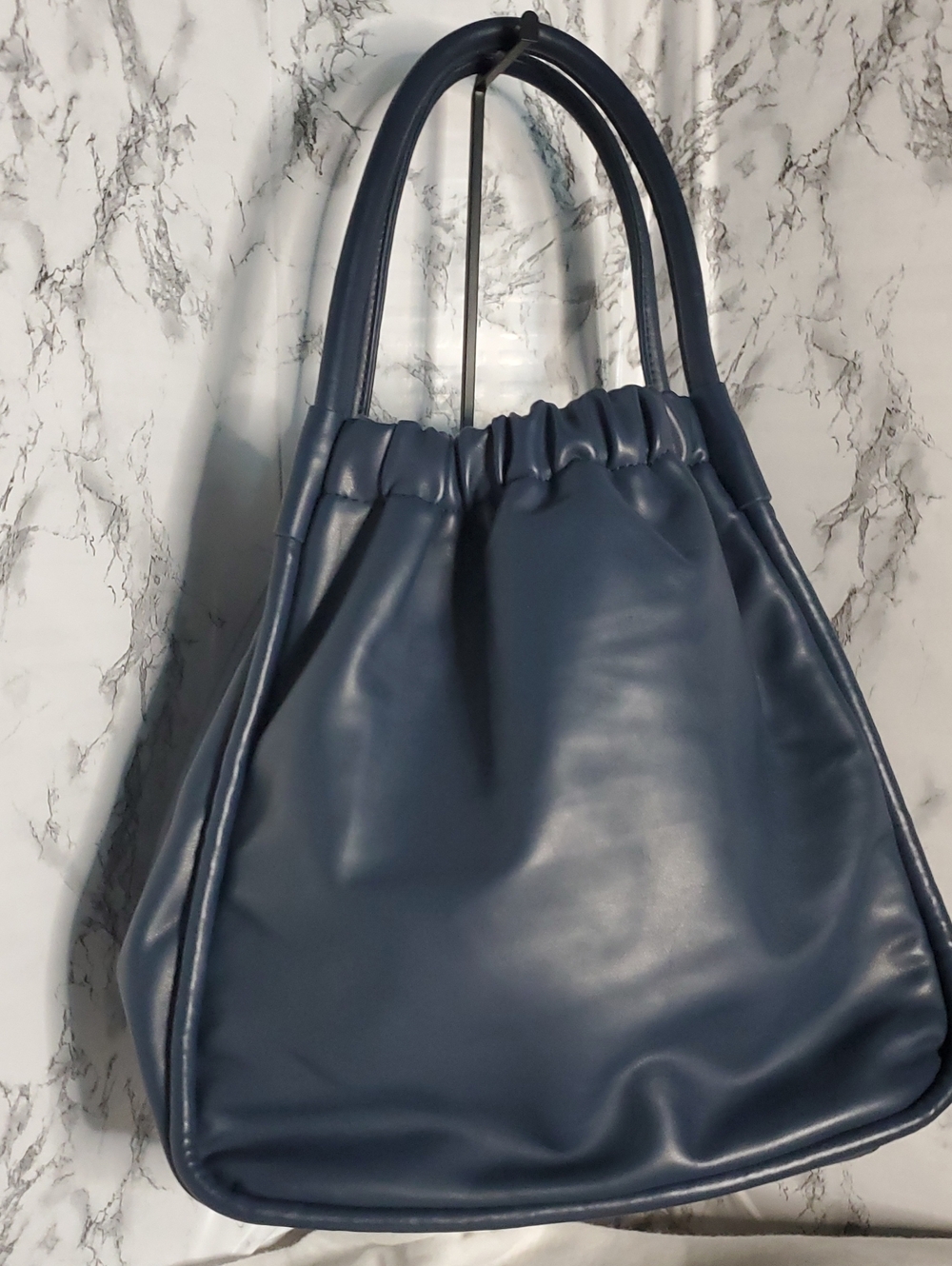 Lulu Dharma Butter Soft Vegan Leather Navy Blue Women's Tote Bag